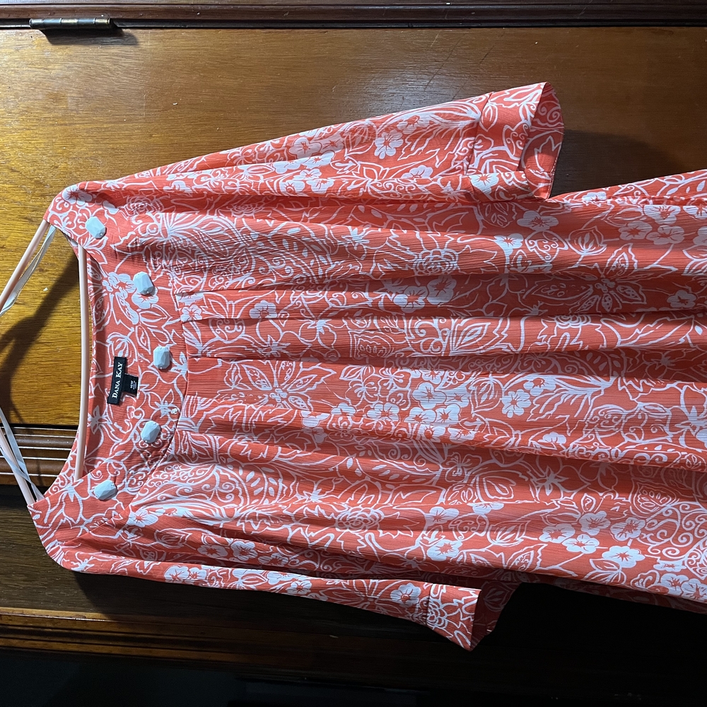 Floral Coral Dress